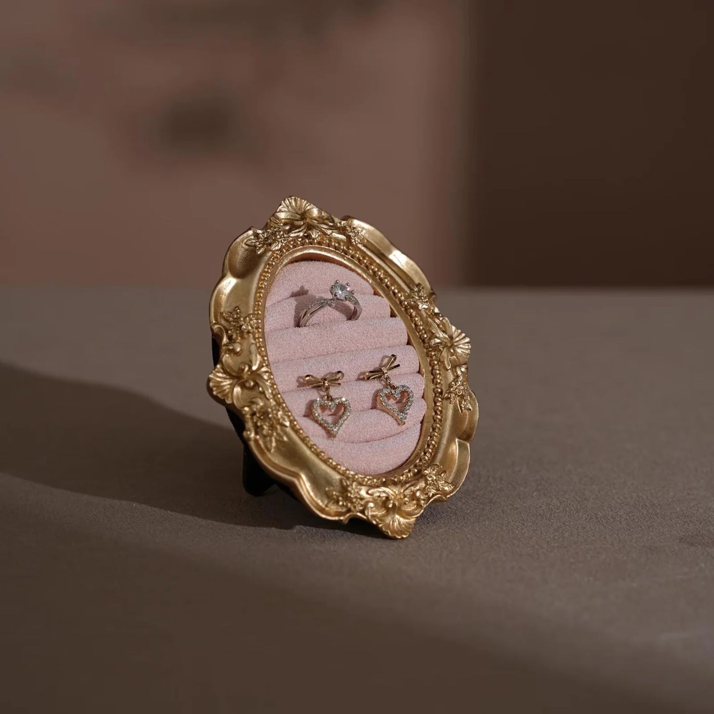 Rococo Vintage Earring and Ring Display